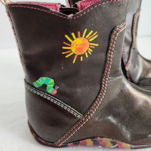 Eric Carlisle x Stride rite Hungry Caterpillar Boots toddler / baby size 4 - Picture 3 of 9